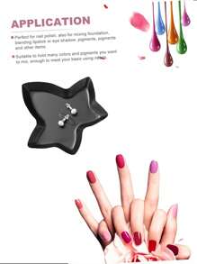 1 khay đựng đồ trang điểm nghệ thuật làm móng bằng thép không gỉ, giá đỡ trưng bày nghệ thuật làm móng hình lá, bảng màu nghệ thuật làm móng lá phong, bảng màu sơn móng tay, dụng cụ lưu trữ sáng tạo để lưu trữ các vật dụng nhỏ làm móng và làm đồ trang sức tự làm - Nhiều màu - Xem 6