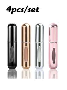 10 件/5 件/3 件/1 件 5ml 底部可再填充香水瓶，带泵和铝制容器便携式液体和化妆品喷雾分配器，旅行友好型化妆包化妆包护肤包洗漱包收纳袋，旅行必需品巡航必需品化妆包收纳化妆品收纳盒化妆盒 - 彩色 - 查看 31