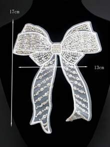 11 chiếc nơ thủ công ren pha lê đính hạt thêu thủ công phụ kiện may vá tự làm cho quần áo, váy cưới và trang phục trang trọng - nhiều màu - Xem 19