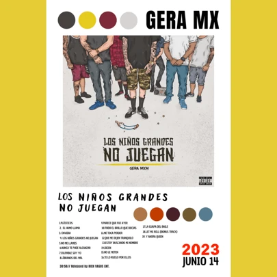 Póster de Música Los Niños Grandes No Juegan Gera Mx