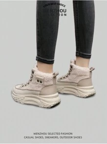 Neue Damen Winter Outdoor Schneestiefel, Plüschfutter, Dicke Isolierung, Rutschfest, Vielseitig, Bequem und langanhaltend