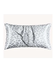 2pcs Leopard Print Pillowcase, Suitable For Hair And Skin, Envelope Closure Pillow Covers (Gold Leopard, Silver Leopard, Pink Leopard)