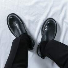 Thick Sole Formal Dress Shoes For Men - Multicolor - View 2