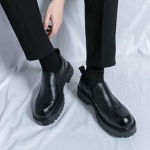 Thick Sole Formal Dress Shoes For Men - Multicolor - View 3