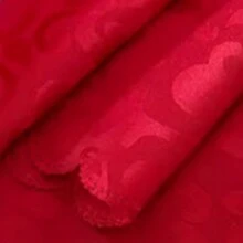 1pc Double Rose Jacquard Wine Red Round Tablecloth For Dining Table, Suitable For Wedding, Valentine's Day, And Home Decor - Burgundy - View 6