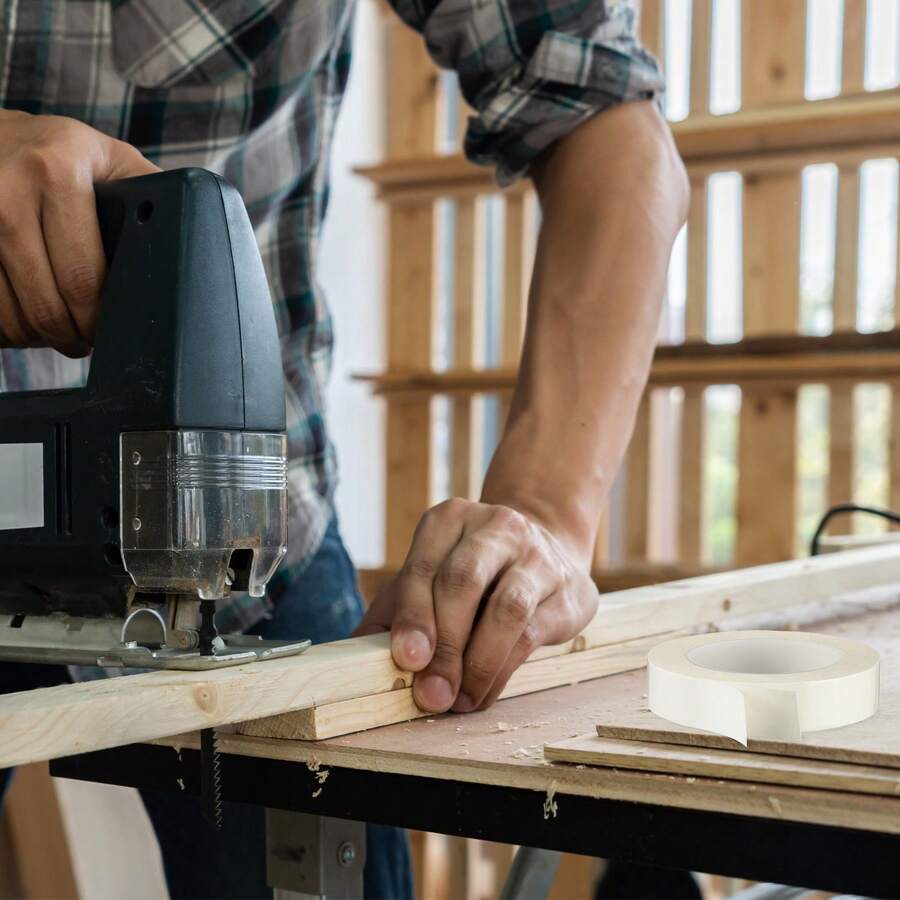 2 Pack Double Sided Woodworking Tape, 1 Inch X 36 Yd Double Sided Flat