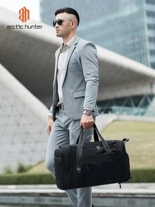 Túi du lịch Arctic Hunter dung tích lớn, có thể gập lại, khóa kéo, chống bụi, màu trơn, túi đựng hành lý, túi xách tay, túi tập gym, túi đi làm, túi đi học, túi xách tay cho học sinh, túi xách tay, túi cuối tuần, túi xách tay cho kỳ nghỉ, túi ngoài trời, túi công tác, túi đi bệnh viện và túi unisex cho nữ, quà tặng Giáng sinh, túi mùa thu đông, túi thực dụng cho Lễ Tạ ơn, túi nam, túi tote, túi đựng máy tính, túi đi biển, túi thể thao, túi đeo ngực, túi đeo hông, quà tặng cho nam, túi cho nam giới. - màu đen - Xem 8