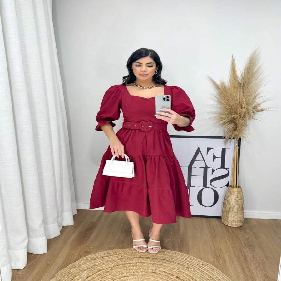 Camila Dress With Belt Christian Fashion - 查看 1