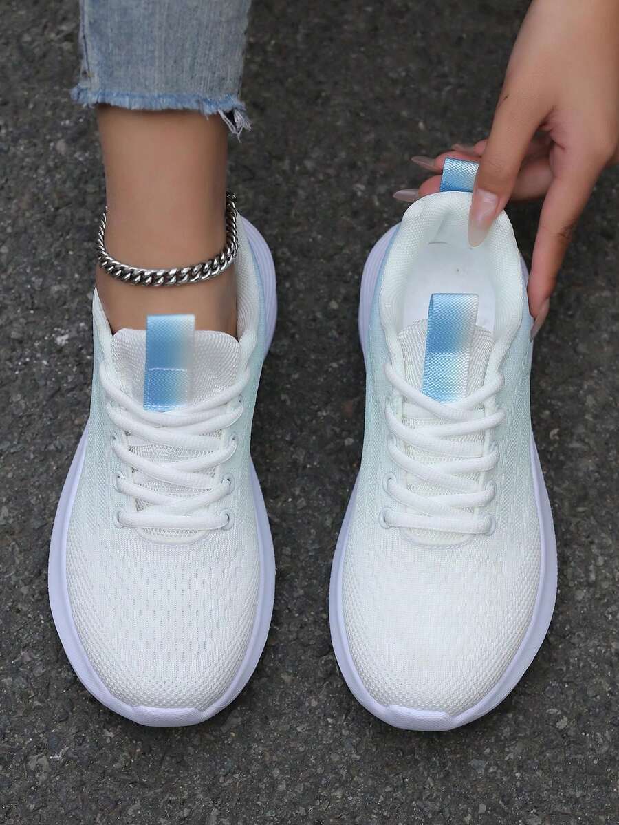 Giày chạy bộ thể thao nữ cỡ lớn thời trang, nhẹ, buộc dây, chống trượt, chống mài mòn, mùa xuân và mùa thu - Nhiều màu - Xem 1