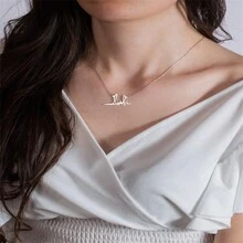 1PC Actual Signature Necklace - Meaningful Personalized Signature Necklace -Bridesmaid Jewelry -Your Signature -Mom Gift - Mother's Day Gifts - Multicolor - View 6