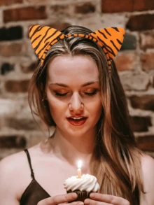1 Băng đô tai động vật Băng đô tai động vật hoạt hình Băng đô cosplay Vòng tóc cho tiệc sinh nhật Halloween - Nhiều màu - Xem 4