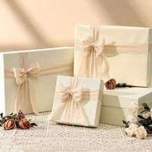 1 卷雪纺丝带，婚礼丝带，新娘花束，礼品包装和 DIY 工艺品，用于婚礼花束插花，礼品包装，蝴蝶结装饰 DIY 礼品包装，圣诞节 - 彩色 - 查看 3