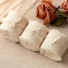 1 卷雪纺丝带，婚礼丝带，新娘花束，礼品包装和 DIY 工艺品，用于婚礼花束插花，礼品包装，蝴蝶结装饰 DIY 礼品包装，圣诞节 - 彩色 - 查看 1