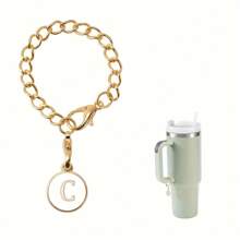 1 Packung Initialen Charm Anhänger, personalisierte Buchstaben Schmuckanhänger zur Kennzeichnung von Kaffeetassen, Anti-Verlust Dekoartikel