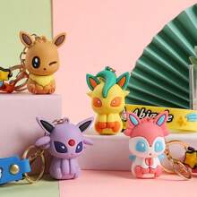 pokemon 1PC Losowy motyw w stylu boskiej bestii Urocza gra z kreskówek Mini figurka anime Ozdoby na biurko Lalka, Urocze postacie z anime Zestaw figurek, Kolekcja figurek z PVC, Prezent urodzinowy na Boże Narodzenie, dekoracja biurka domowego