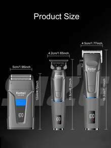 Kemei New 3pieces/Set Professional Hair Clipper USB Electric Hair Trimmer For Men's Care Grooming Set Shaver Rechargeable Beard Trimming Sculpting Clipper Men Daily Care Set For Home Use Bussiness Men Xmas Gift Near Year Gift For Men KM-2375