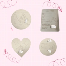 1pc Newborn Baby Hospital Wristband Wooden Craft Memorial Gift Decoration Baby Shower Family Decorations Gifts Baby Shower Easter Gifts Things For Girls/Boys - Multicolor - View 1