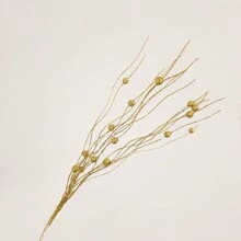 5 件/10 件圣诞节人造花饰品龙须泡泡金银人造闪光茎装饰珠棒闪光棒 - 彩色 - 查看 13