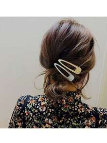 8 Stücke goldene Haarklammern, Haarstyling-Haarspangen für Frauen, Mädchen, Basteln, DIY Haarbänder. Damen solid Lässig Haarstyling Haarklammer für den Alltag. Haarstyling Haarklammern Gold/Silber Metall Haarklammern DIY Haarschleife Haarspange Bastelbedarf für Kunsthandwerksprojekte Haarstyling und Make-up. Goldene Haarstyling Haarklammern Haarspangen Cut Out Metallhaarklammer - Verschiedenfarbig - Übersicht 4