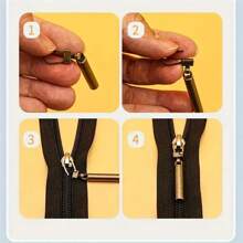 10pcs Detachable Metal Zipper, Replacement Zipper Slider For Bags Shoes And Clothes, DIY Craft Zipper Head Sewing Accessories