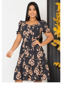 Short Princess Dress Evangelical Fashion - màu đen - Xem 4