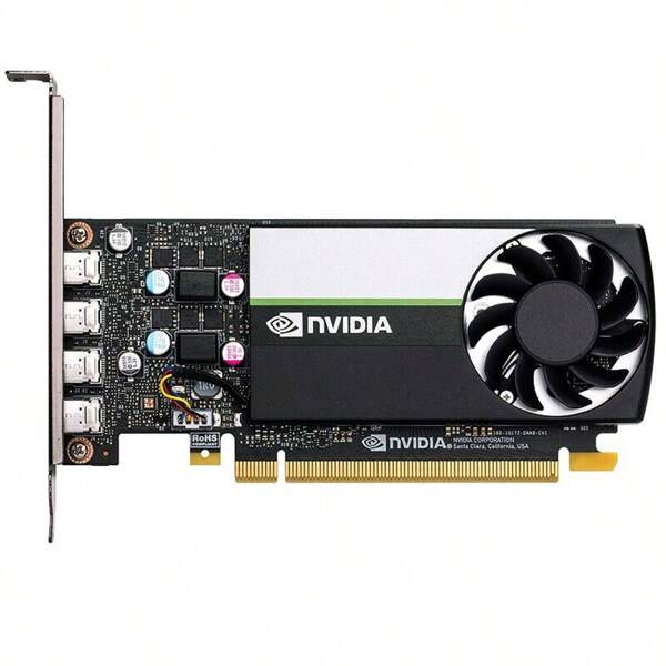 Nvidia Graphics Card T1000 Professional Graphics Card, Suitable For Rendering, Modeling, Editing & Drawing, Single Slot Design, Turing Architecture, 4GB Video Memory, Industrial Packaging