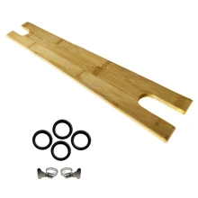 1 pièce Repose-pieds en bambou pour chaise haute avec sangles réglables - Repose-pieds en bois convenant pour une utilisation avec les accessoires de chaise haute Antilop