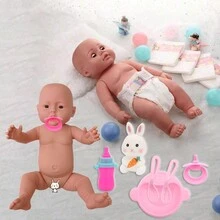 Tã mini cho nhà búp bê, Núm vú giả cho búp bê, Đồ chơi tự làm, Phụ kiện nhà búp bê, Trang trí nhà cửa, Màu sắc ngẫu nhiên, Không bao gồm búp bê - Nhiều màu - Xem 15