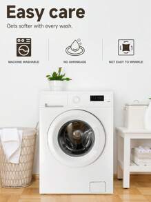 1pc Solid Color Fitted Sheet, Bedding, Fitted Sheet, Mattress Cover, Bed Cover, Soft And Comfortable Mattress Protector, Skin-Friendly Deep Pocket Bedding, Wrinkle-Free, Fade-Resistant, Machine Washable, Fits Twin Full King Queen All Size Bed, For Mother's Day Gift, Perfect Holiday Gift