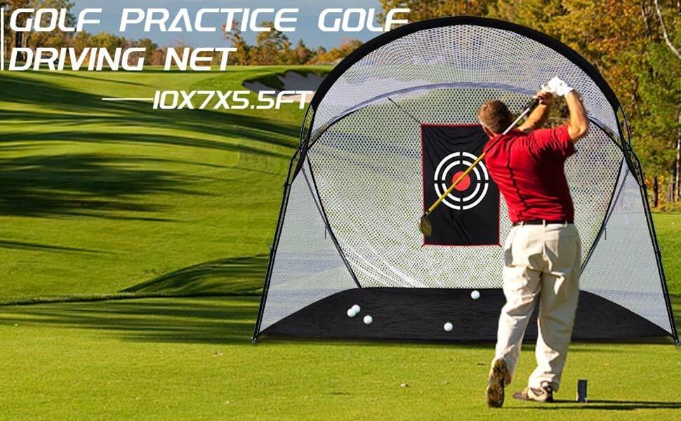 Golf Hitting Nets For Indoor Garage Outdoor Backyard Driving Use, Heavy