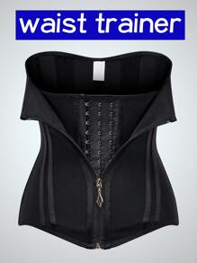 1 件女士束腰塑身衣塑身衣瘦身紧身平腰收紧腹部束腰训练器塑身衣