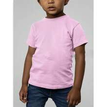 Sapekids T-Shirt Children's Tshirt Child Youth Baby Unisex Male And Female Cotton100% Casual Basic Outing - Màu Hồng baby - Xem 2