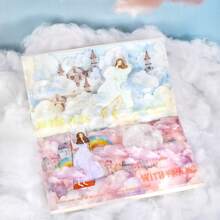 1 Roll 78.74inch(200cm) Various Cloud Themes Stickers On Roll Cutting Decor Hand Account Aesthetic Scrapbooking Personalized DIY Journaling Calendar Collage Diary Material Back To School - 1 Volume - View 6