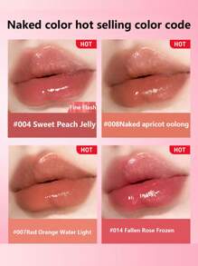 Maybelline 美宝莲唇彩，低饱和度红橙色 - #007 赤橘水光凍 - 查看 4