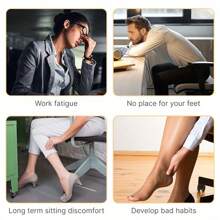Office Foot Rest Stool, Home Plastic Footstool For Children's Sofa Can Rock And Footrest Stool Skid Resistance Step Stool - White - View 6