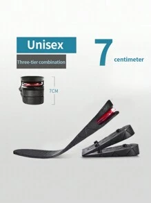 1 paar unisex onzichtbare hoogteverhogende inlegzolen, verstelbare zachte binnenzolen voor casual schoenen, sneakers, sportschoenen
