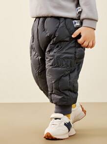 mini bala Boys' Girls' Pants 2024 Autumn/Winter New High Waist Long Pants