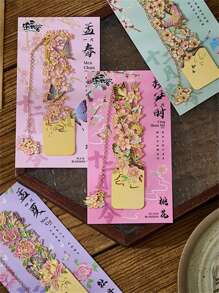 10 Segnalibri eleganti con motivi floreali, segnalibri personalizzati, segnalibri da calendario, per uso quotidiano, regali, eventi aziendali, forniture per matrimoni