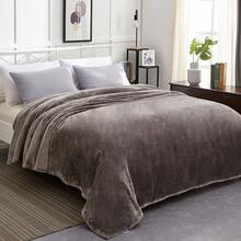 Large Lightweight Flannel Fleece Blankets Bed Sofa Throw Blanket Queen King Size - màu đen - Xem 11