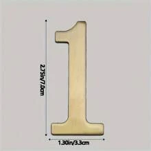2.75 英寸和 2 英寸 0-9 青铜/银色金属自粘邮箱号码、地址号码，适用于公寓、房屋、房间、办公室、汽车、卡车、青铜镀层数字标志