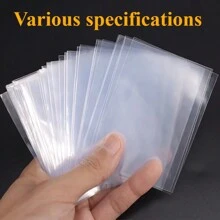 100 pezzi di buste protettive trasparenti, porta carte semplice e portatile per lavoratori d'ufficio, studenti, giochi da tavolo
