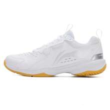 LI-NING 羽球鞋全能王Ⅴ 標準白男女同款專業羽球實戰訓練鞋 AYTT001-5