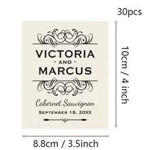 30pcs Wine Labels, Photo Wine Label Template, Minimalist Wedding Favor, Custom Wine Label, Personalized Gift, Wine Gift Label - Multicolor - View 26