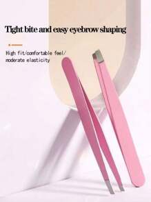 Pinzas profesionales para cejas y depilación, pinzas de viaje mini, pinzas para el cuidado del vello facial, pinzas de precisión, mejores pinzas para piel sensible, pinzas de punta inclinada de precisión, pinzas de acero inoxidable con agarre firme para depilación, adecuadas para cejas, vello facial, vellos encarnados y vellos incrustados, eliminan fácilmente el vello fino, duraderas y resistentes al óxido, ideales para dar forma a las cejas, depilación facial, uso en salón y belleza en casa - Multicolor - Ver 3