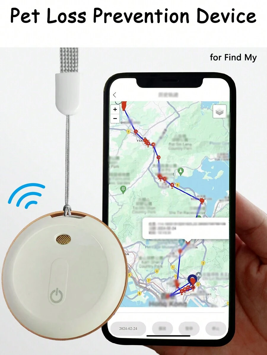 Mobile Smarts Anti Loss - Phone Finder GPS Tracker, Round Anti-Lost GPS Tracking, Key Finder Smart GPS Tracker, Dispositivo mobile Smart Anti Loss Dispositivo, Allarme bidirezionale, Tracciamento