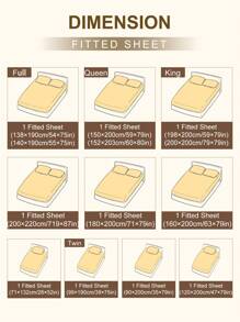 1pc Solid Color Bedsheet, Fitted Sheet, Bedding, Mattress Cover, Deep Pocket Mattress Protector, Soft & Breathable, Home Decor, Bedding, Minimalist Style, Perfectly Fits Twin, Full, Queen, King Size Beds, All Seasons, Machine Washable, Dust-Proof Bed Cover, Dust-Proof & Non-Slip, Excludes Pillow And Pillowcase, Independence Day Gift, Bedding Gift - Light Grey - View 3