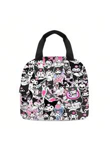 Sanrio Bolsa de lápices impresa en 3D para estudiantes de primaria y secundaria, de estilo anime kawaii y de dibujos animados, para niños y niñas, como regalo para artículos pequeños como lápiz labial, cepillo, cuidado de la piel, teléfono móvil, monedas, para uso en el hogar, regalos, vacaciones y festivales como Halloween y Navidad, de uso multifuncional.