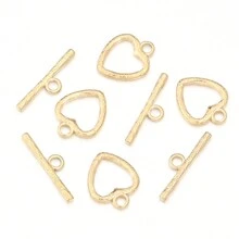 1set Stainless Steel Wave-Shaped OT Clasp Set, Minimalist OT Connector Clasp For Bracelets/Necklaces DIY Jewelry Making