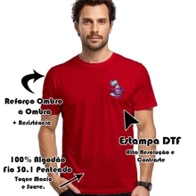 Comfortable Cotton T-Shirt Printed Premium Spray Hand Front Back - 紅色 - 查看 2