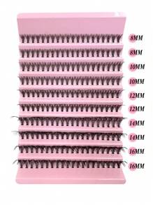 200 簇，D Songs 20D 8-16 毫米混合 0.07 毫米，防水貂皮，轻质 DIY 睫毛，适合自然至戏剧性的妆容，适合日常使用和活动 - D - 查看 1